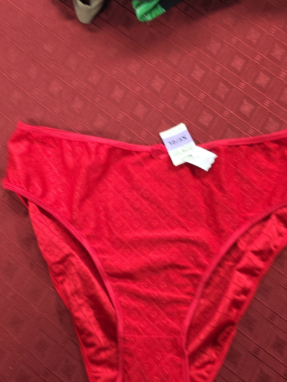 Delta Burke Red Lace Bikini Briefs